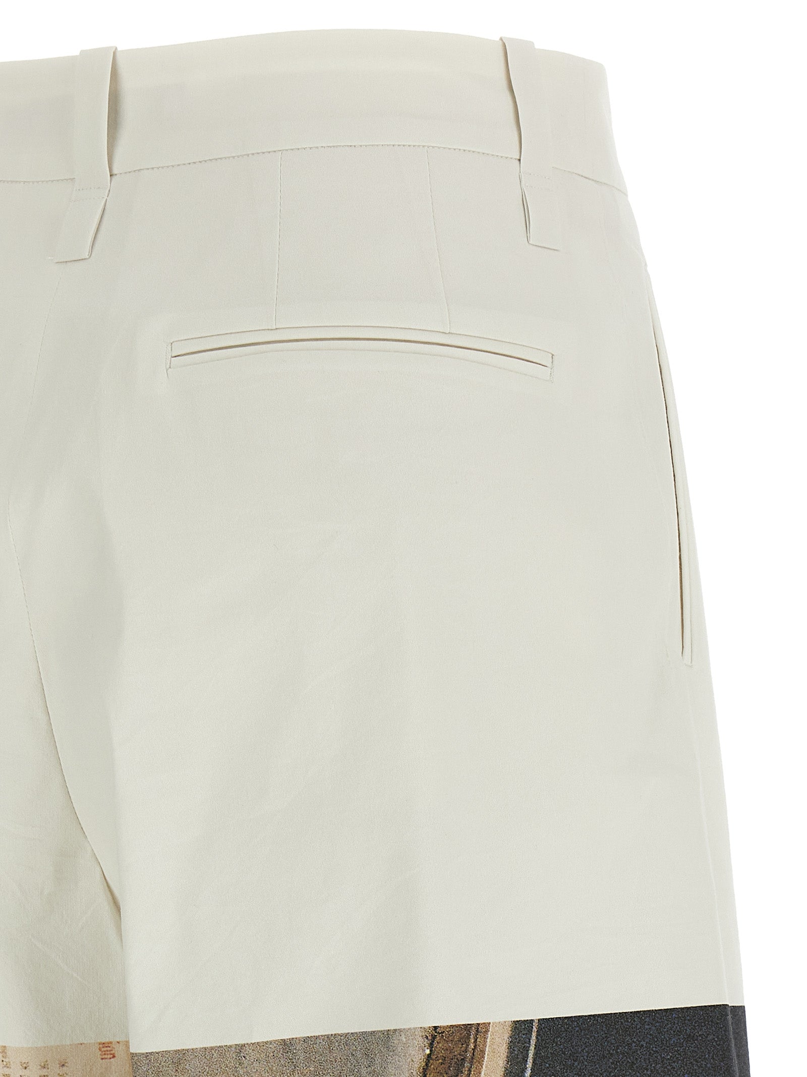 Issey Miyake White Polyamide Casual Pants