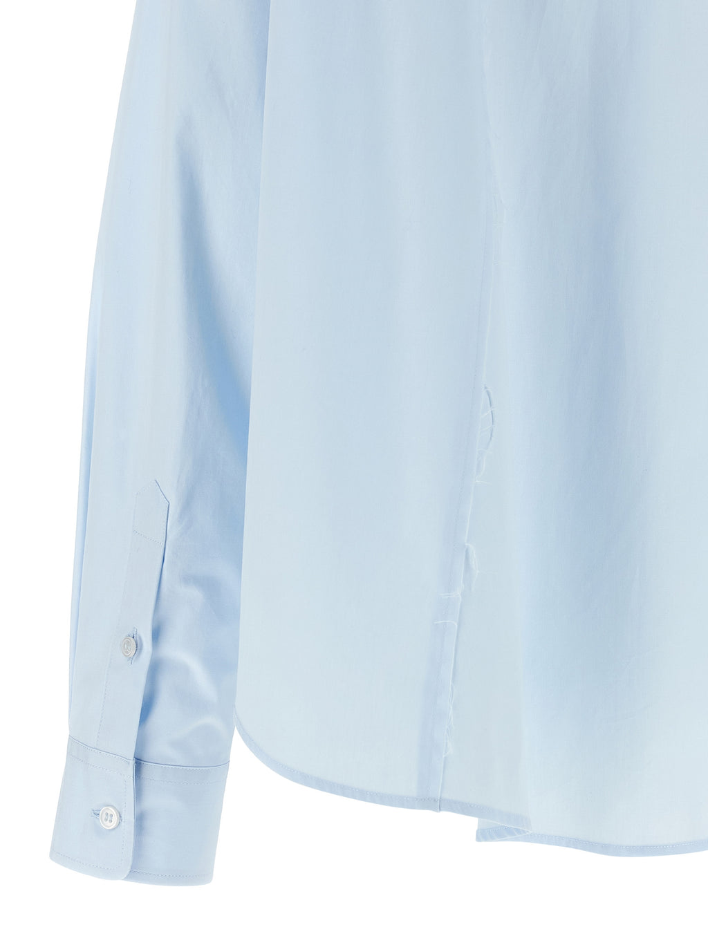 MM6 Maison Margiela Blue Cotton Blouse