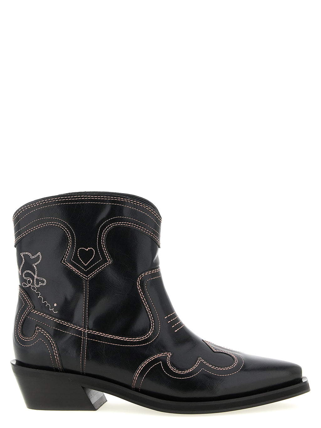 Ganni Black Polyethylene Chelsea Boots