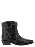 Ganni Black Polyethylene Chelsea Boots