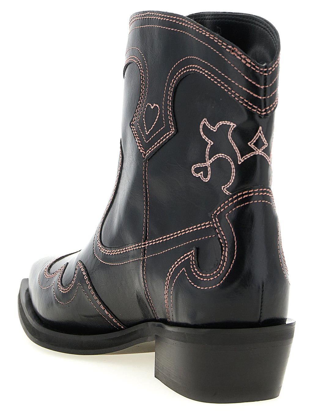 Ganni Black Polyethylene Chelsea Boots