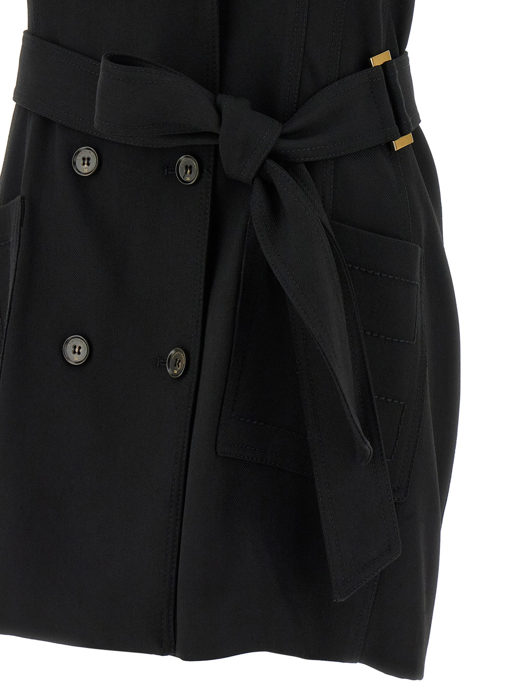 Elisabetta Franchi Black Viscose Short Dress