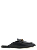 PINKO Black Calfskin Slides
