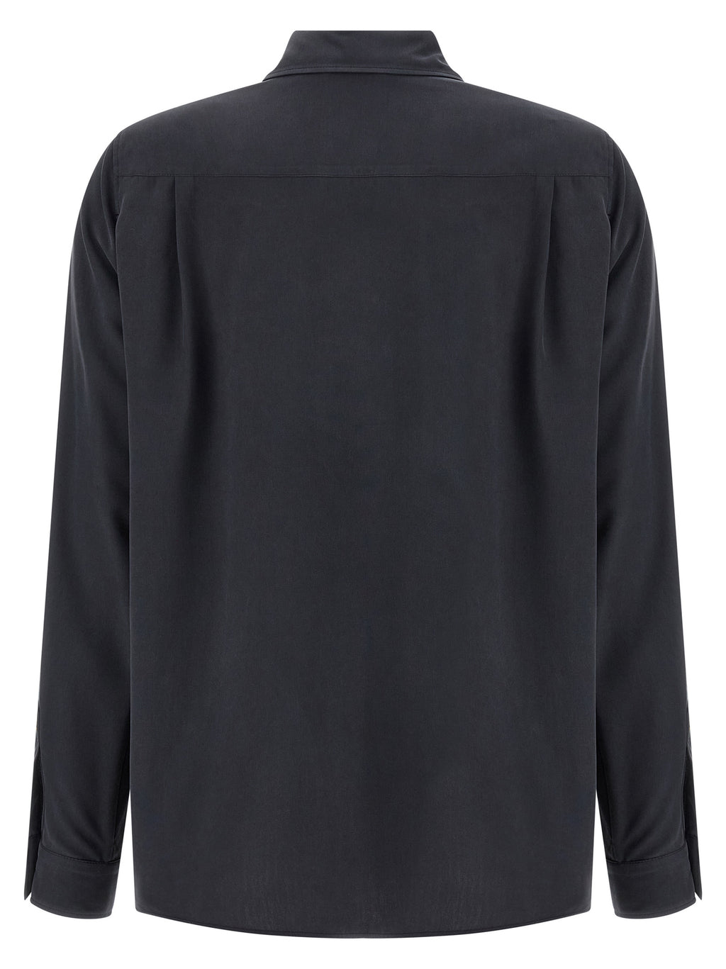 Max Mara Gray Silk Blouse
