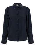 Max Mara Blue Silk Blouse