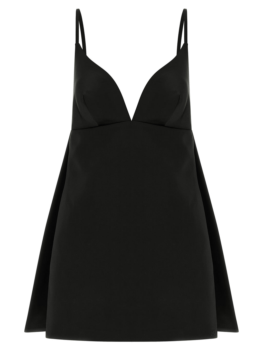 Elisabetta Franchi Black Polyester Short Dress