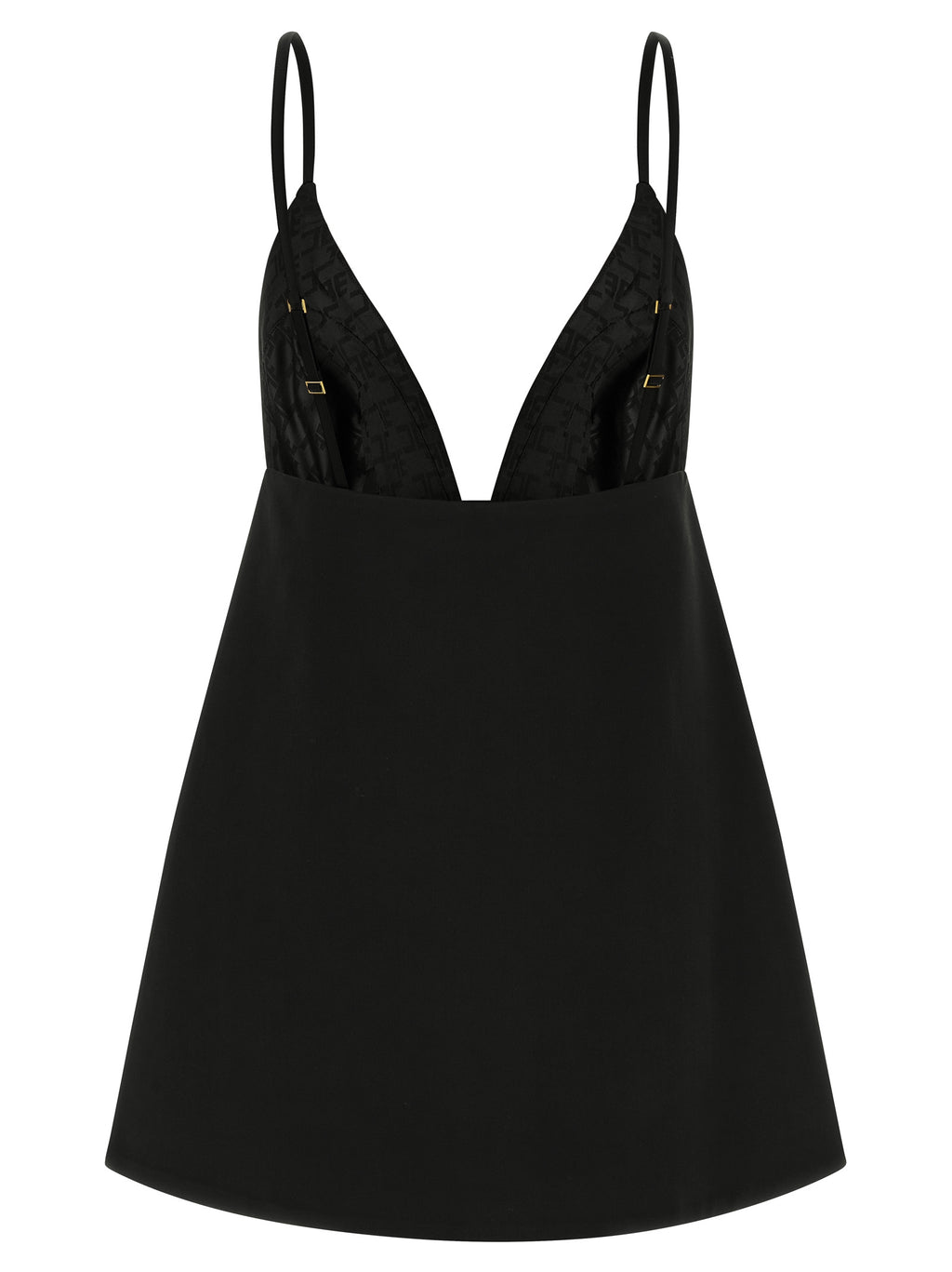 Elisabetta Franchi Black Polyester Short Dress