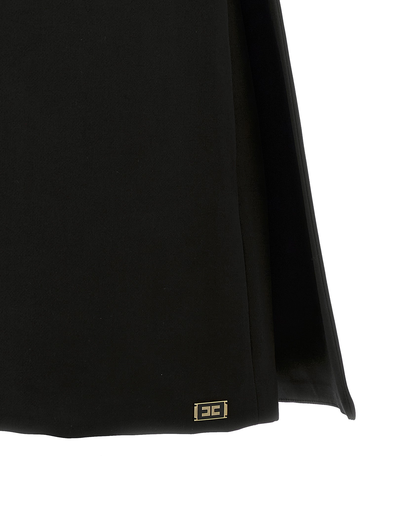 Elisabetta Franchi Black Polyester Short Dress