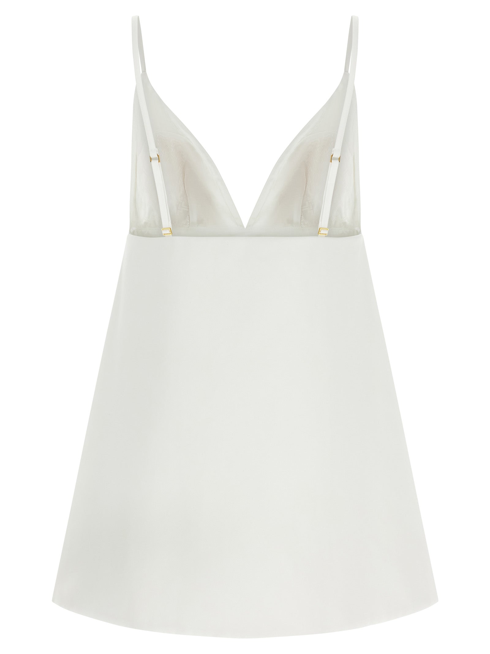 Elisabetta Franchi White Polyester Short Dress