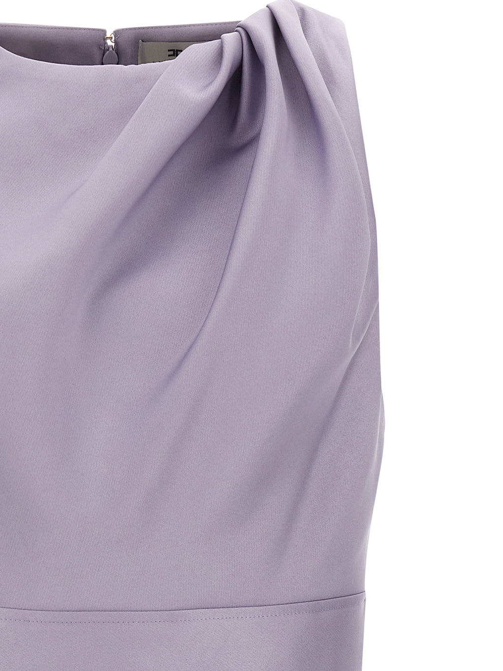 Elisabetta Franchi Purple Polyester Short Dress