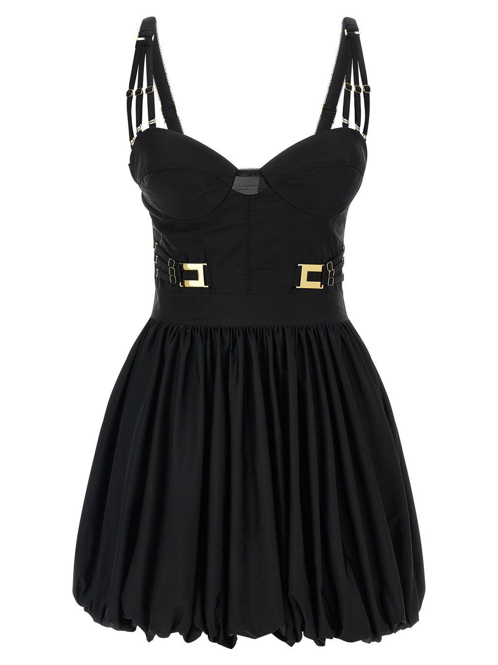 Elisabetta Franchi Black Polyester Short Dress