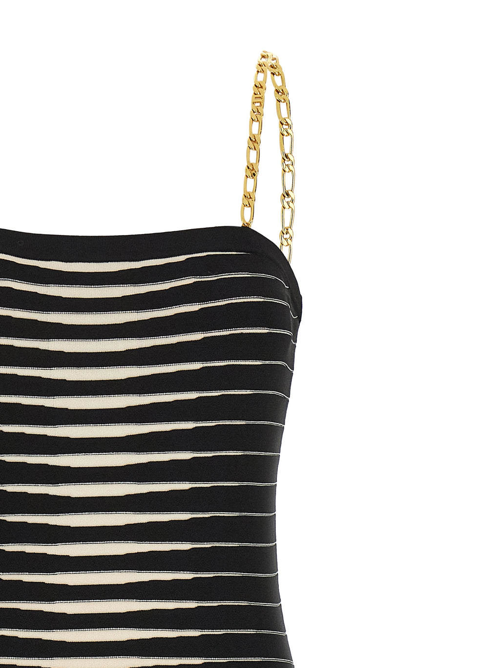 Elisabetta Franchi Bicolor Viscose Midi Dress