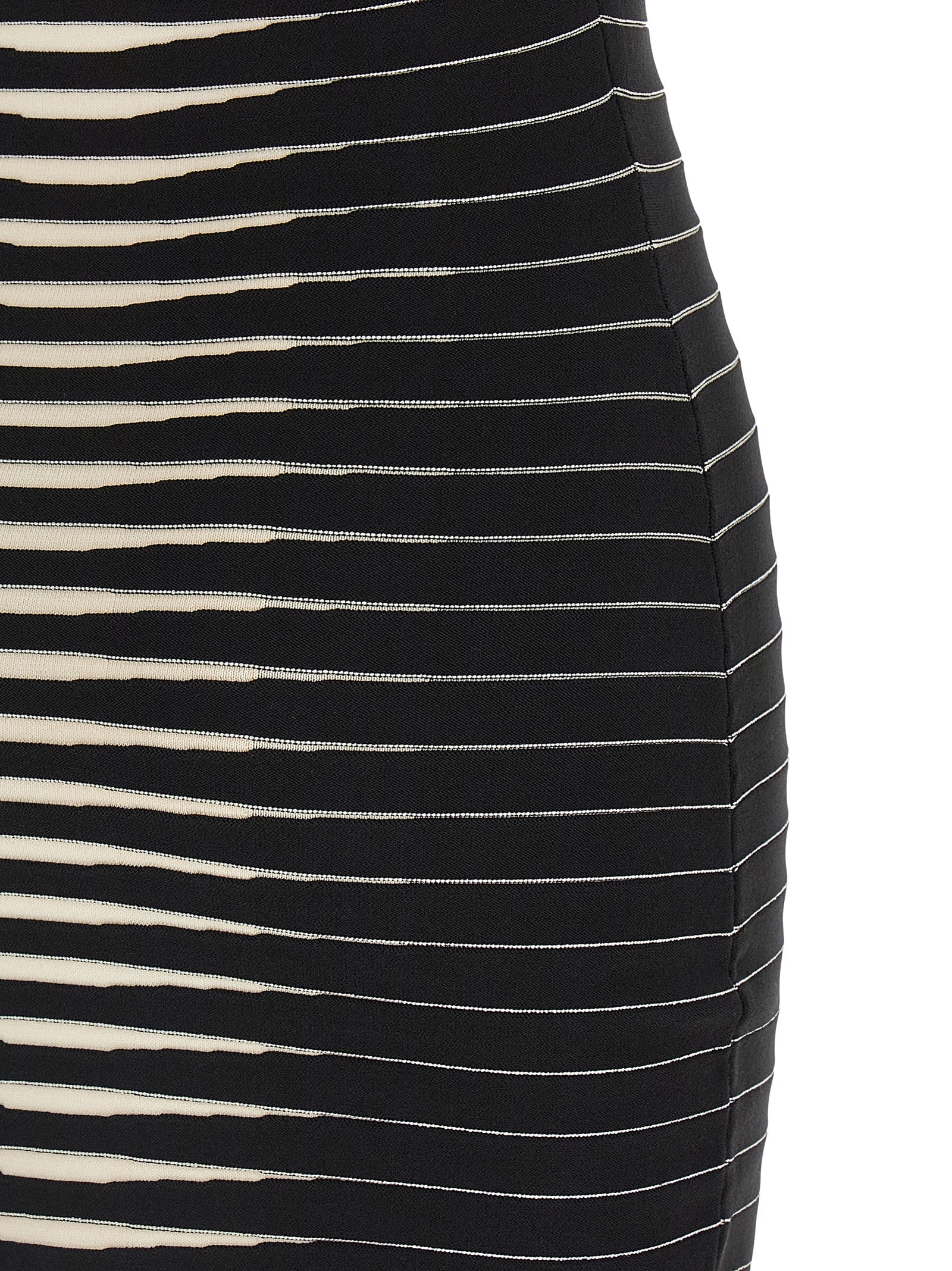 Elisabetta Franchi Bicolor Viscose Midi Dress
