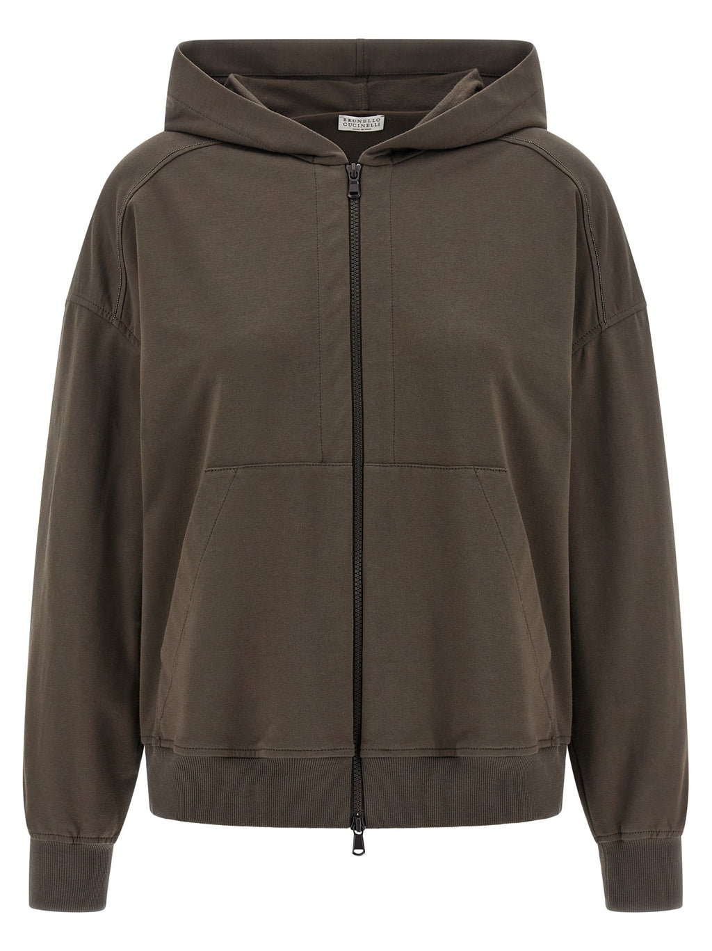 Brunello Cucinelli Brown Cotton Hoodie