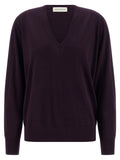 Dries Van Noten Purple Merino Wool Cardigan