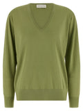 Dries Van Noten Bicolor Merino Wool Cardigan