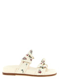 Alexandre Birman White Cowhide Slides