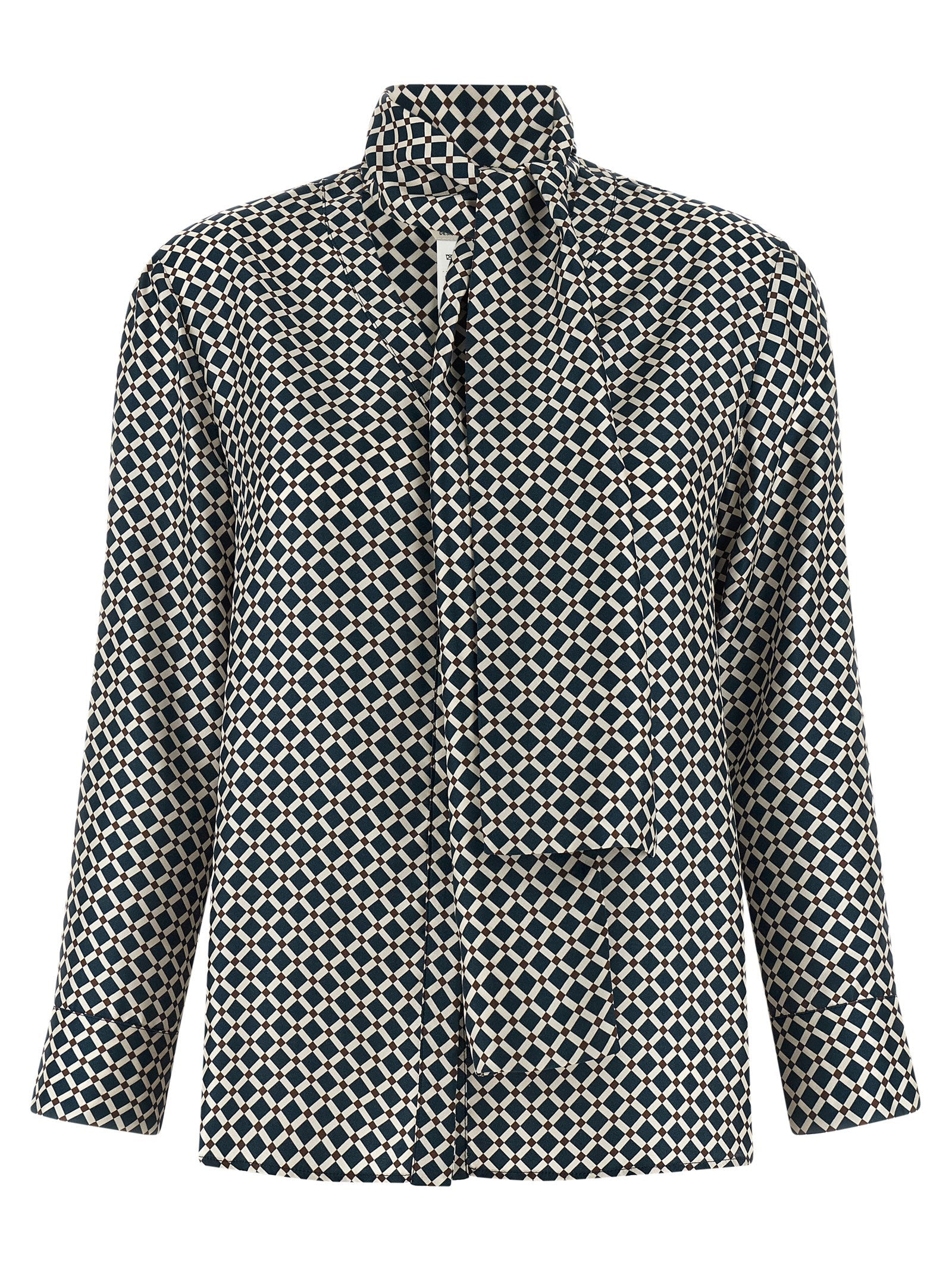 'S Max Mara Blue Silk Blouse