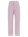 Alberta Ferretti Multicolor Cotton Straight-Leg Jeans