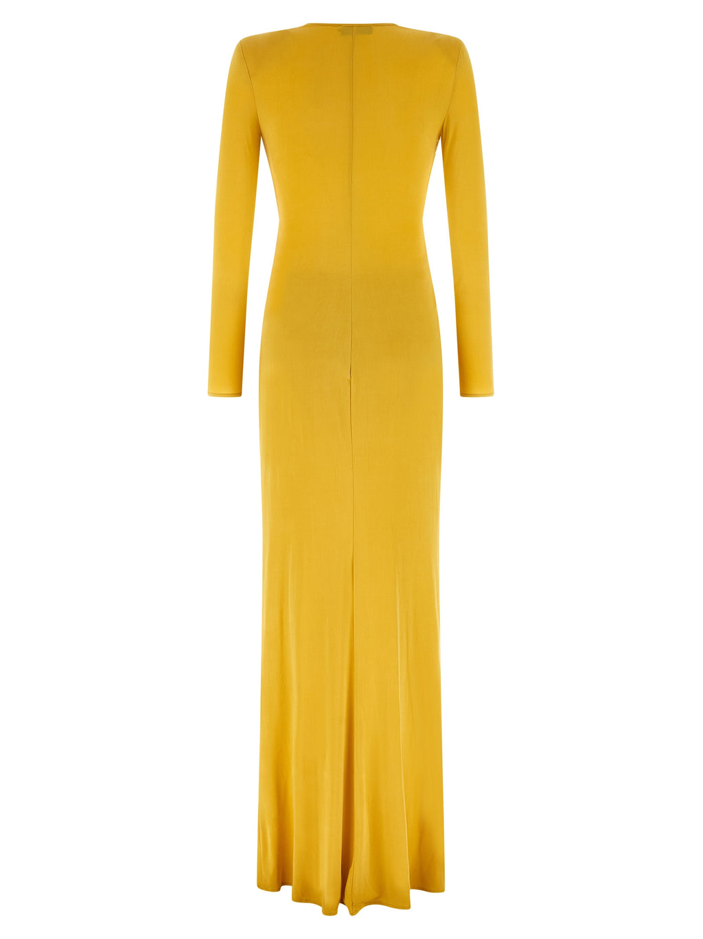 Elisabetta Franchi Bicolor Copper Long Dress