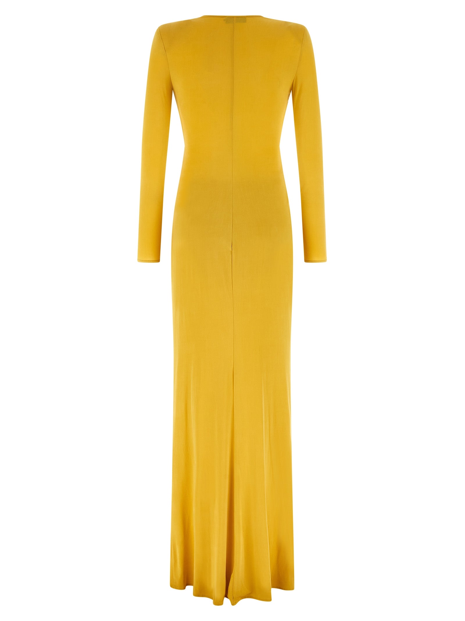 Elisabetta Franchi Bicolor Copper Long Dress