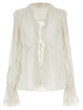 Alberta Ferretti Beige Acetate Blouse
