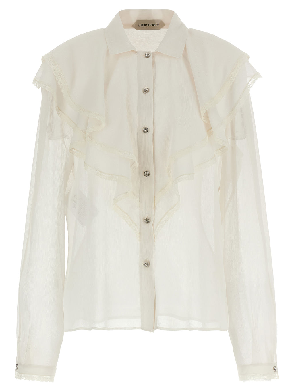 Alberta Ferretti Beige Acetate Blouse