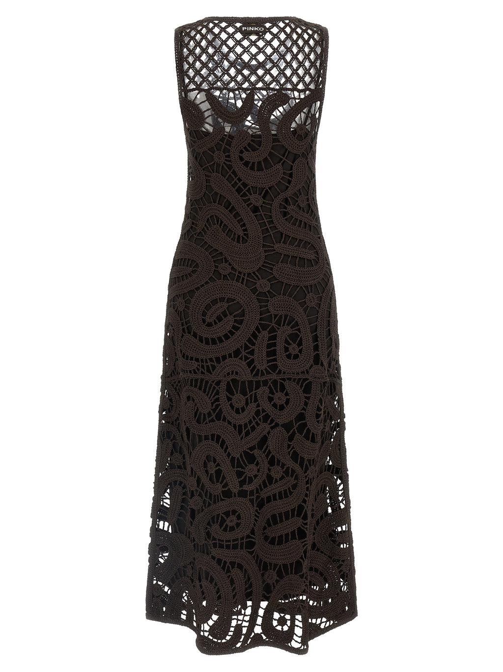 PINKO Brown Viscose Long Dress