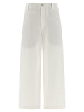 Brunello Cucinelli White Cotton Chino Pants