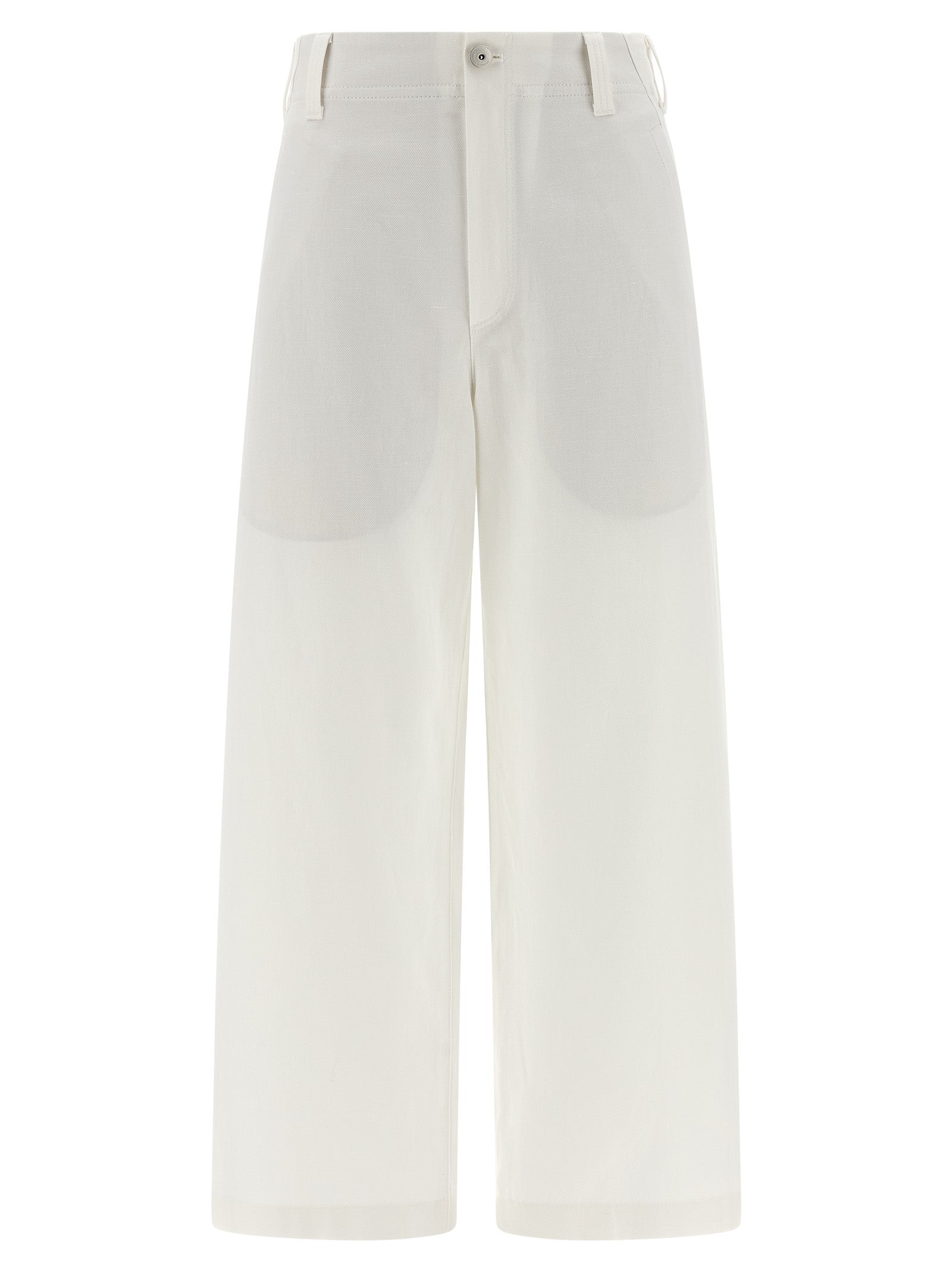 Brunello Cucinelli White Cotton Chino Pants