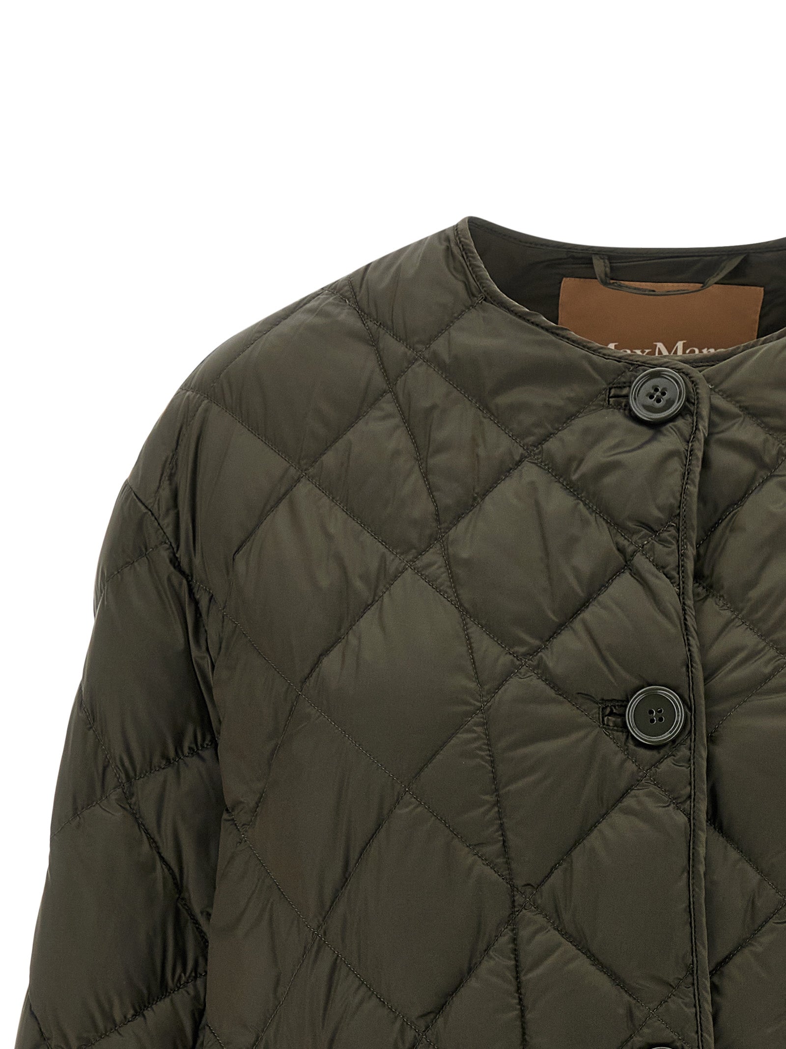 Max Mara Bicolor Polyamide Full-Length Jacket