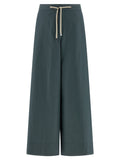 'S Max Mara Blue Cotton Flared Pants