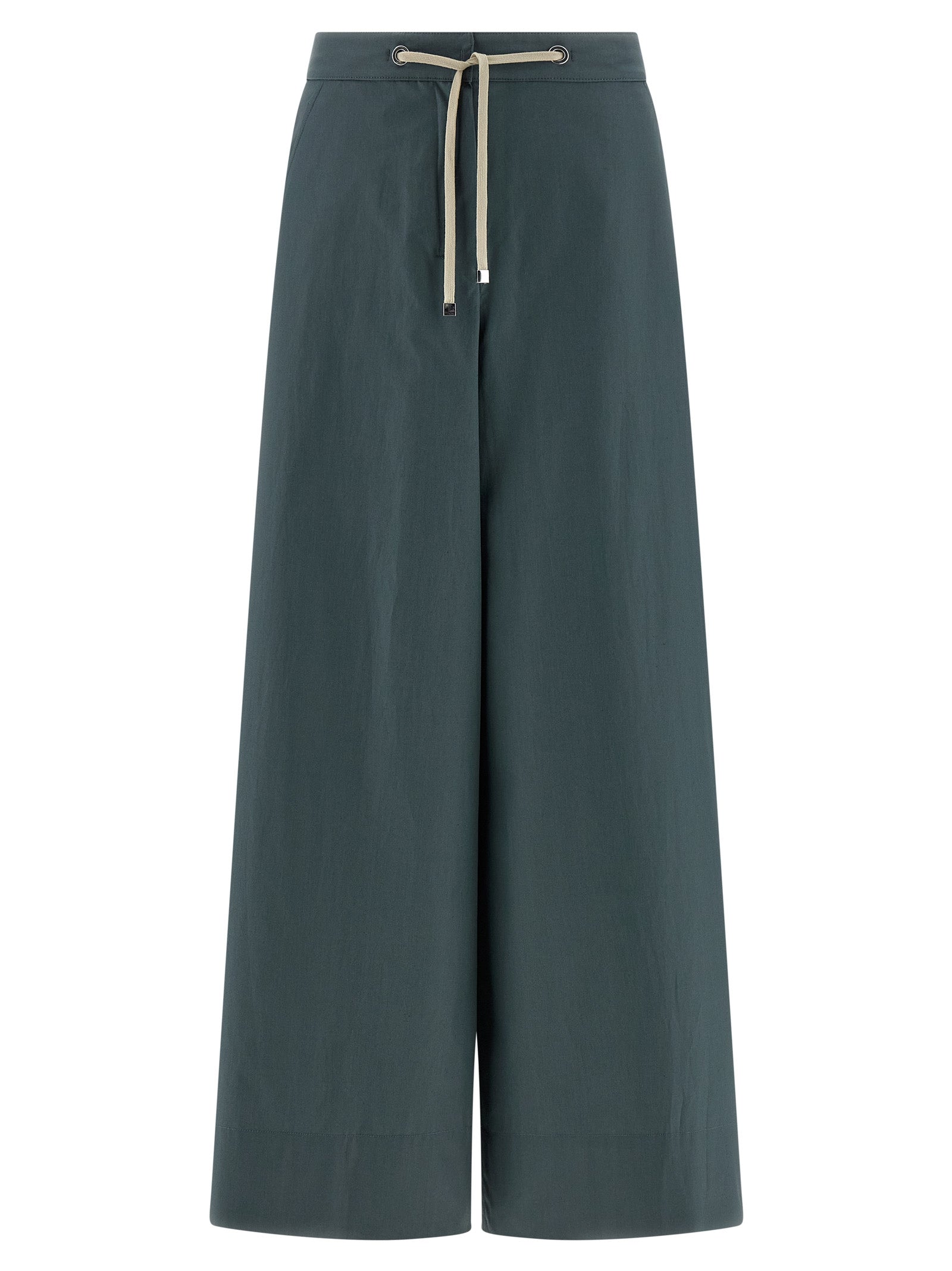 'S Max Mara Blue Cotton Flared Pants