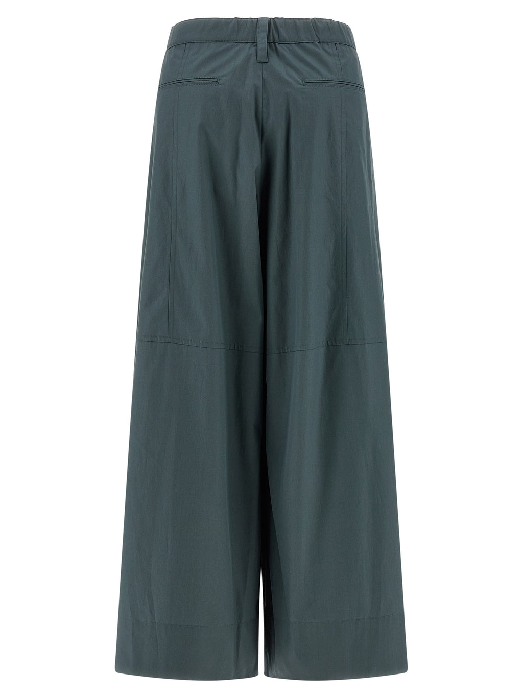'S Max Mara Blue Cotton Flared Pants