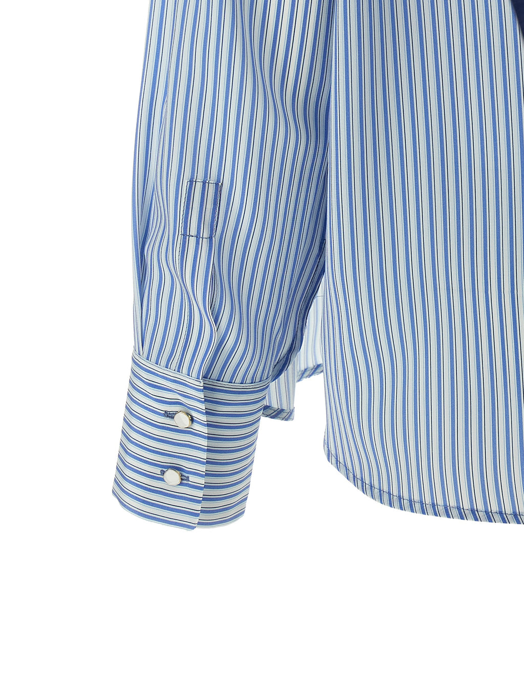 Max Mara Blue Silk Blouse