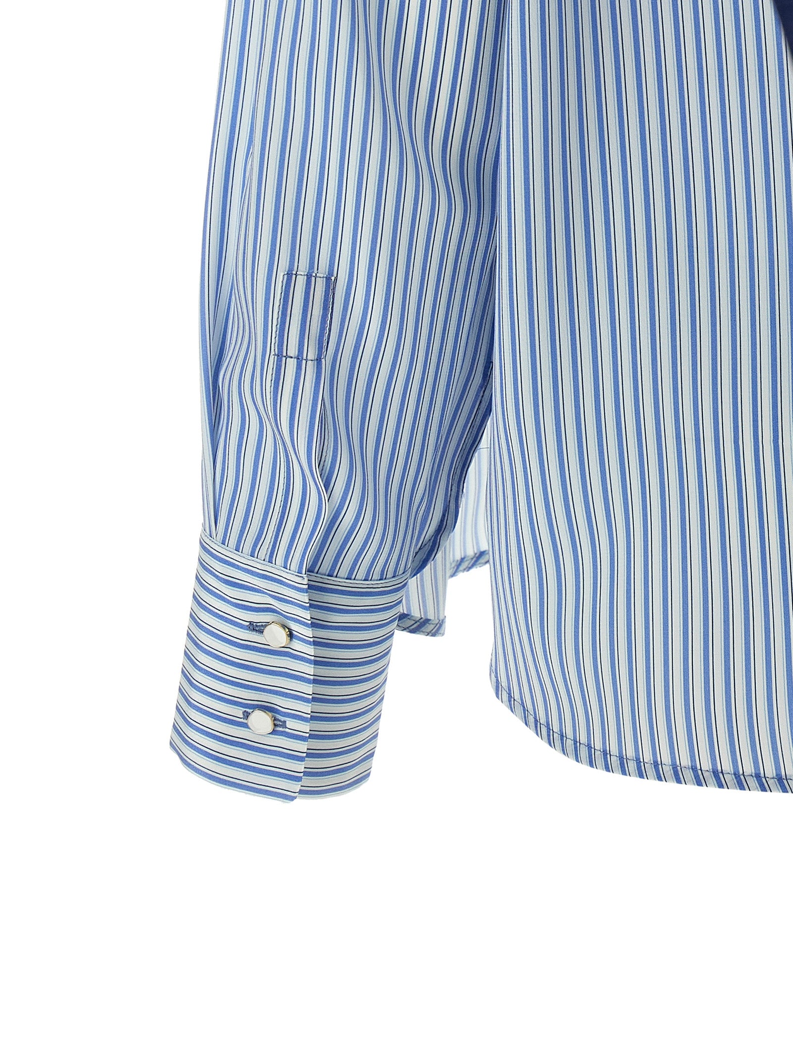 Max Mara Blue Silk Blouse