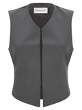 Armarium Gray Virgin Wool Sleeveless Jacket
