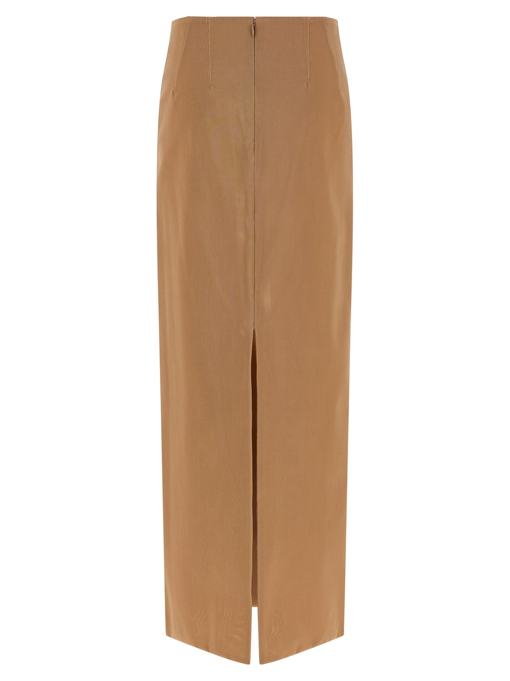 Armarium Beige Polyamide Midi Skirt