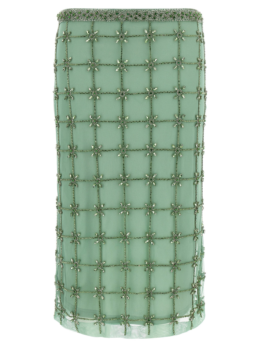 PINKO Bicolor Polyester Midi Skirt