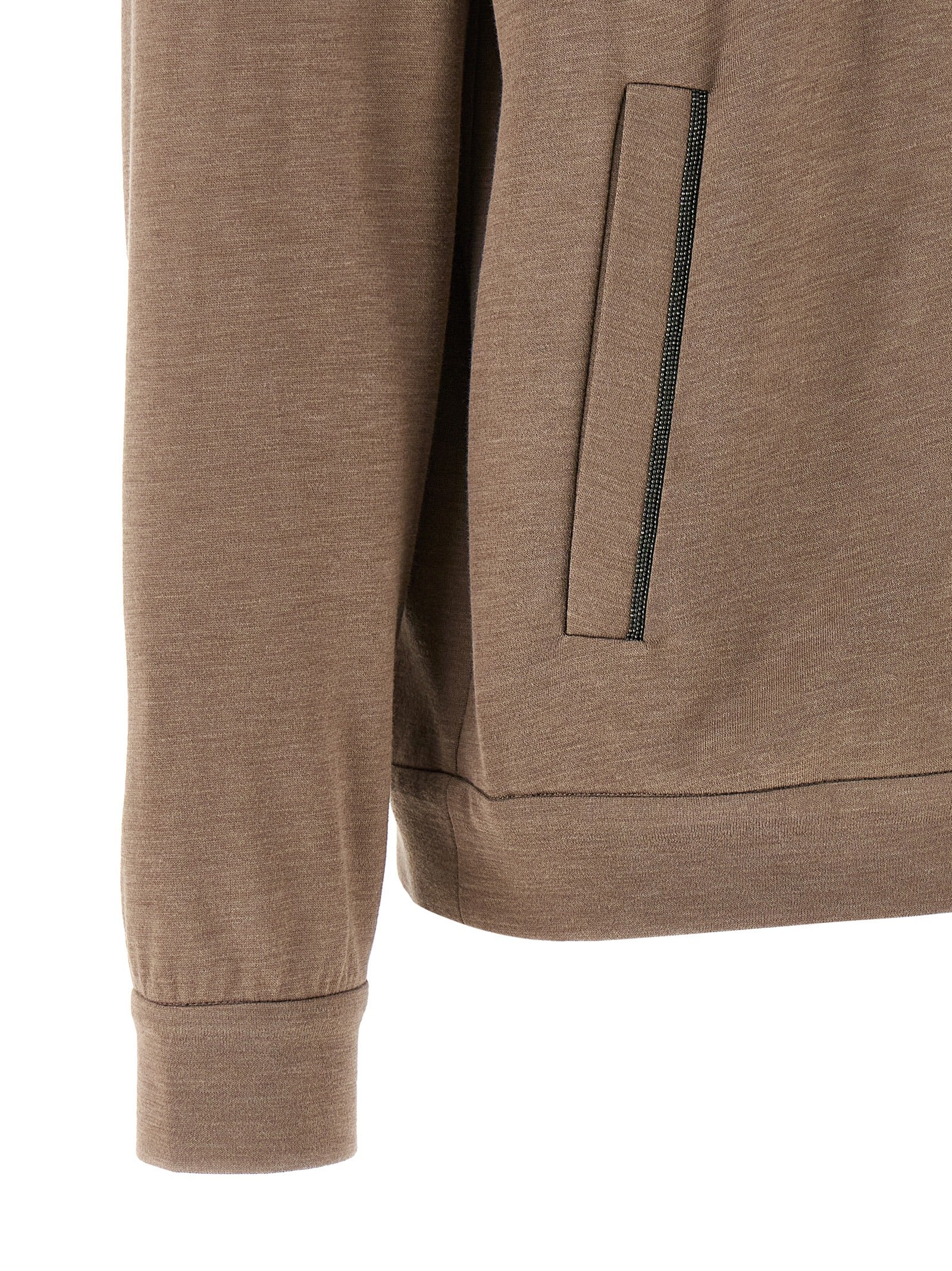 Brunello Cucinelli Brown Cotton Hoodie