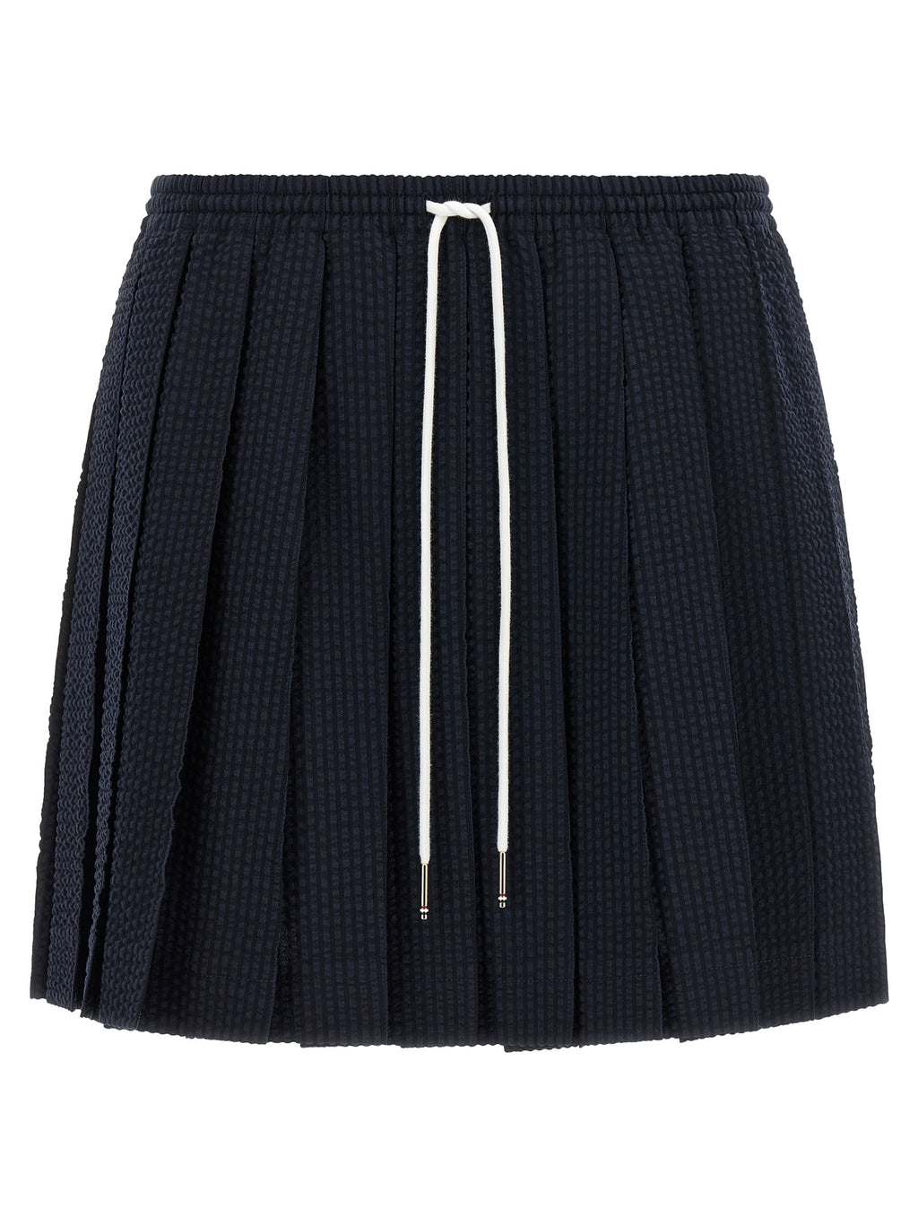 Thom Browne Seersucker Striped Mini Skirt