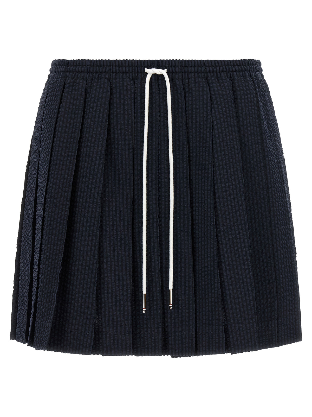 Thom Browne Seersucker Striped Mini Skirt