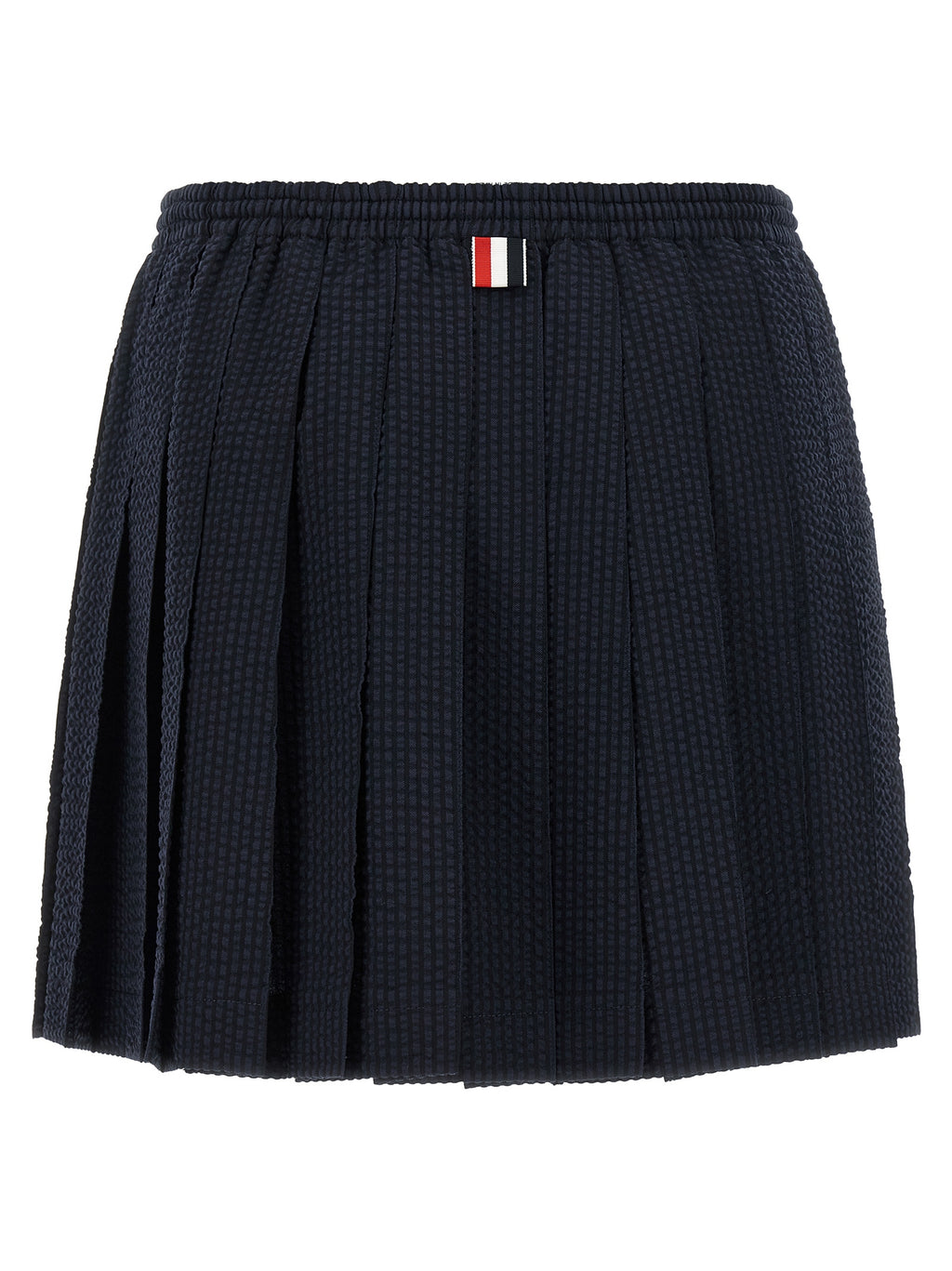 Thom Browne Seersucker Striped Mini Skirt