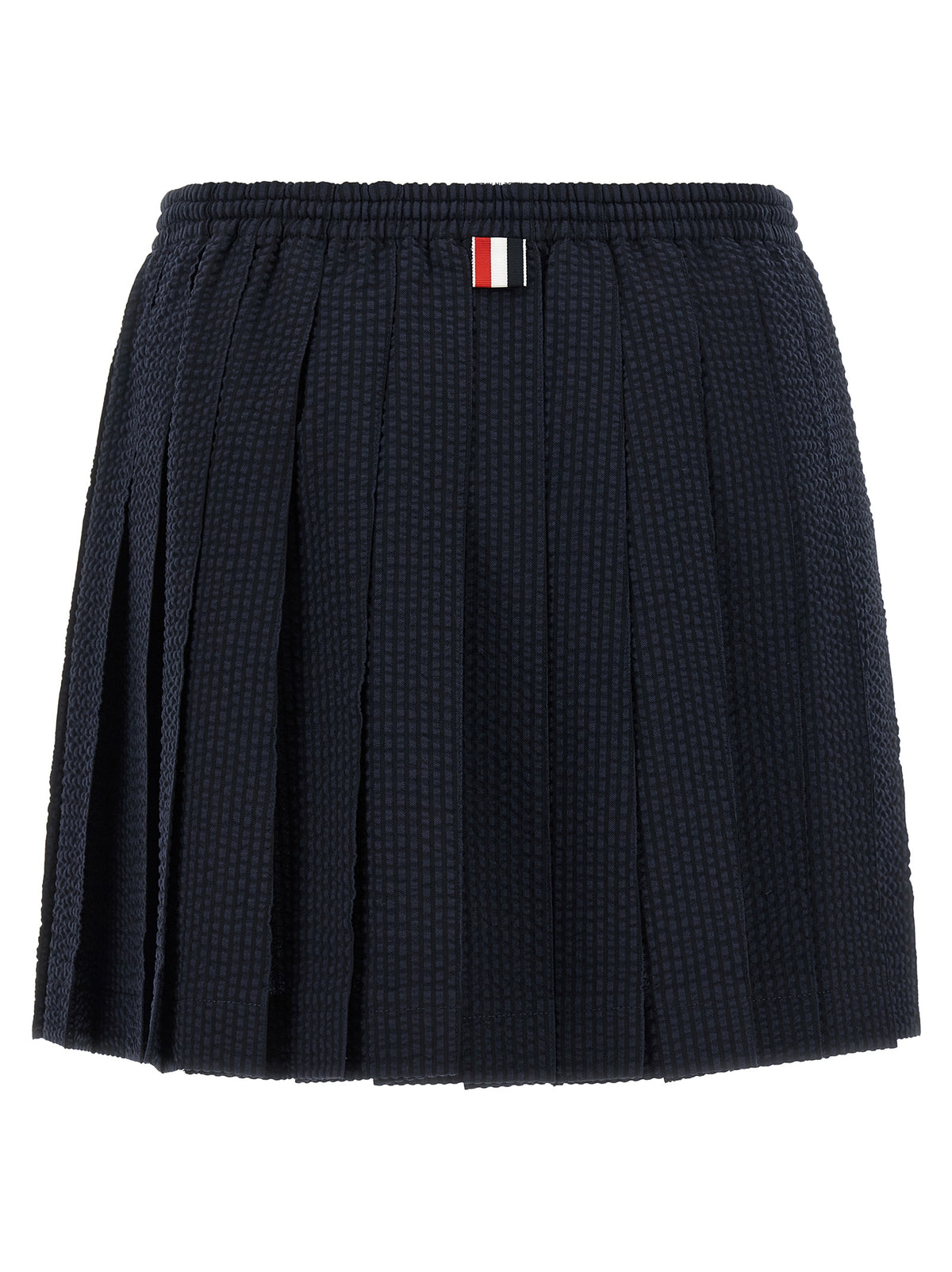 Thom Browne Seersucker Striped Mini Skirt