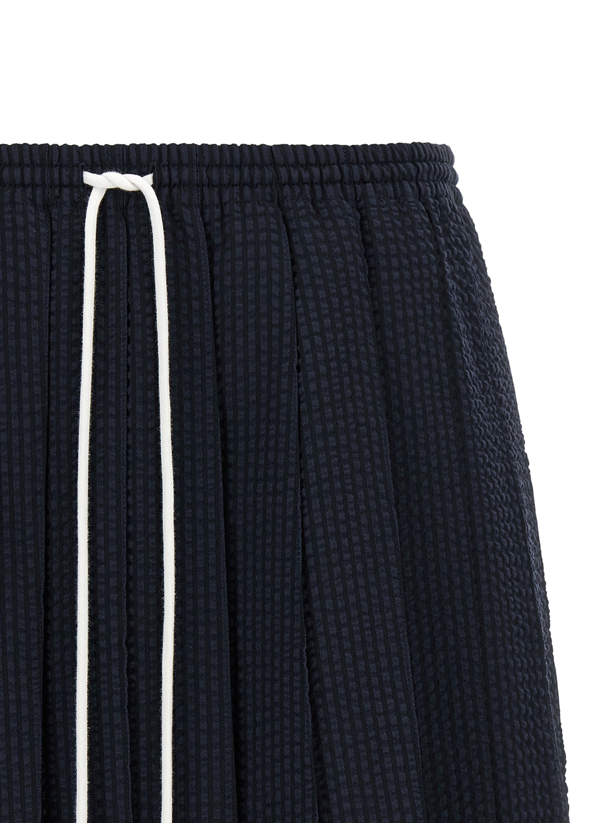Thom Browne Seersucker Striped Mini Skirt
