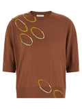 Dries Van Noten Brown Merino Wool Cardigan