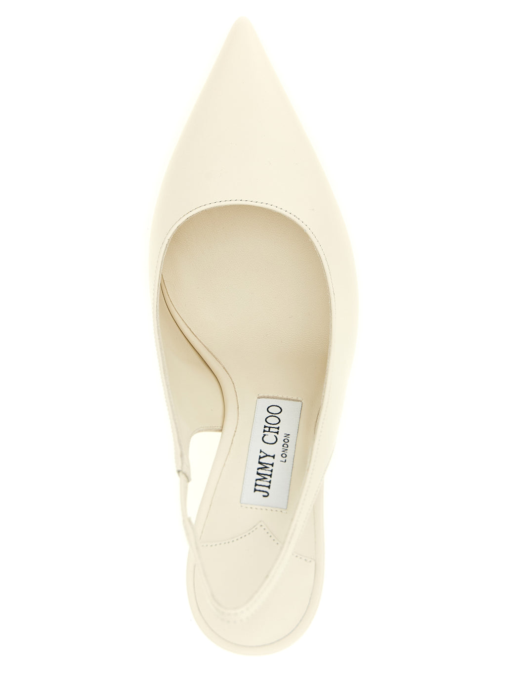 Jimmy Choo White Leather High Heel Pumps