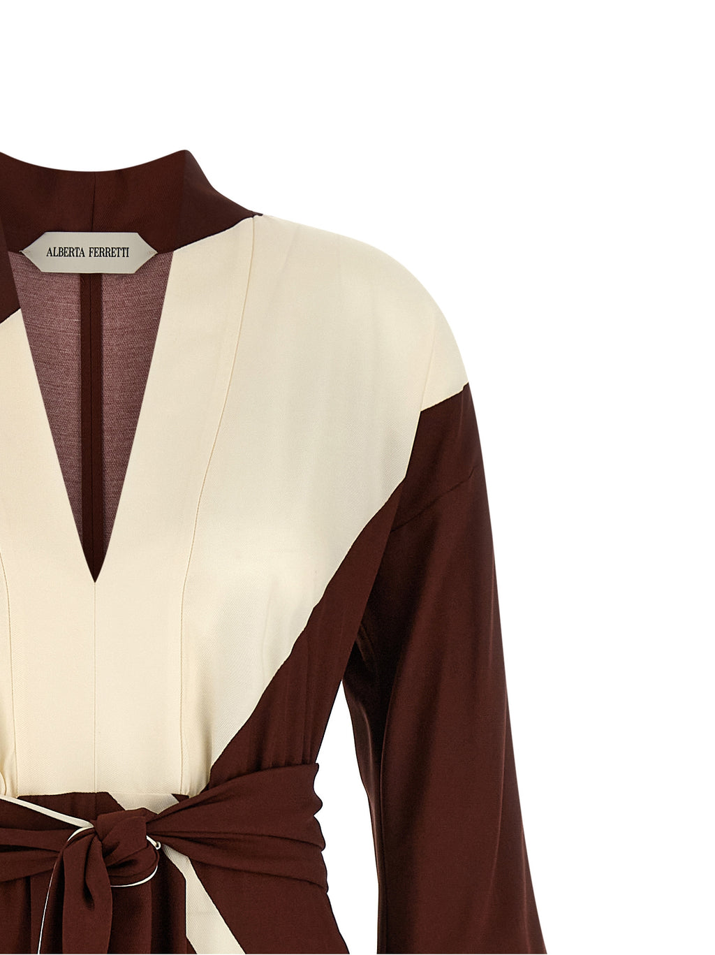 Alberta Ferretti Bordeaux Viscose Long Dress