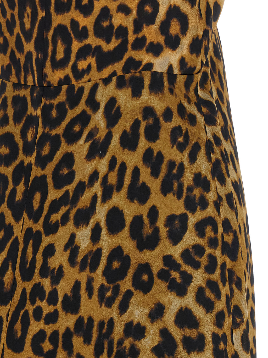 Alberta Ferretti Brown Silk Long Dress