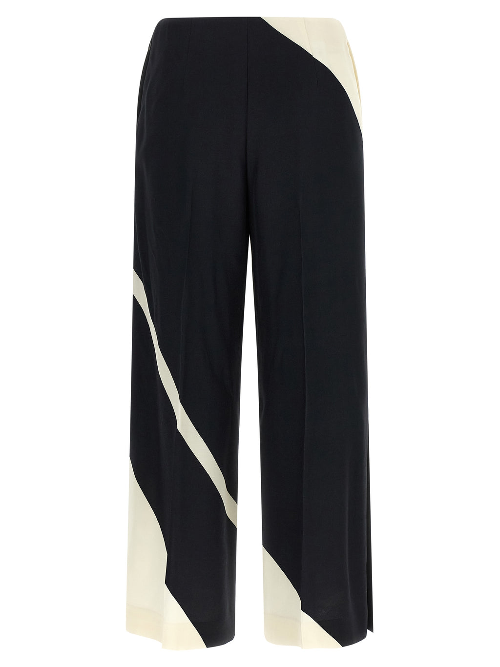 Alberta Ferretti Bicolor Viscose Casual Pants